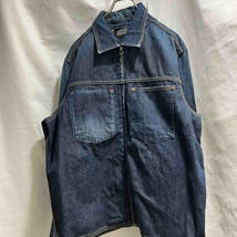 00s OLD GAP フロントジップデニムジャケット L 濃紺 店舗受取可_画像1