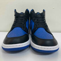 NIKE AIR JORDAN 1 MID BLACK/WHITE/ROYAL BLUE ナイキ エアジョーダン 1 ミッド ブラック ロイヤルブルー DQ8426-042 サイズ28cm_画像5