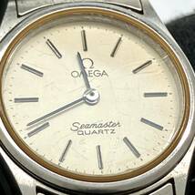 ジャンク OMEGA オメガ SEAMASTER シーマスター クォーツ レディース 腕時計_画像5