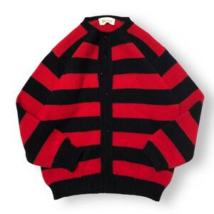 fennica × Jamieson’s Knitwear 別注 ボーダークルーネックニットカーディガン XLサイズ フェニカ 店舗受取可