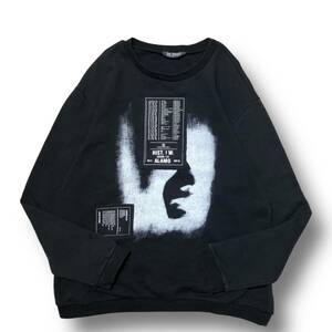 05AW RAF SIMONS ポルターガイスト期 パッチ クルーネックスウェットシャツ ブラック ラフシモンズ アーカイブ 名作 店舗受取可