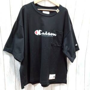 ブラック Maison MIHARA YASUHIRO 50サイズ　A08TS701／ロゴプリント 半袖Tシャツ