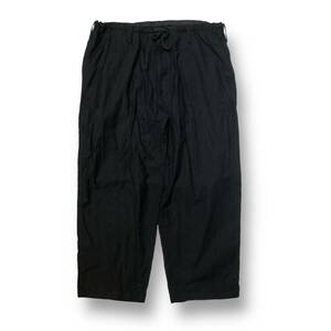 YOHJI YAMAMOTO POUR HOMME COTTON TWILL CLASSIC DRAWSTRING コットン ツイル クラッシュ ドローストリング ヨウジヤマモト プールオム