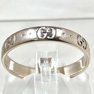 ［新品仕上済み］ GUCCI グッチ／K18 750 アイコンリング 21号 ☆1TO ブランドアクセサリー