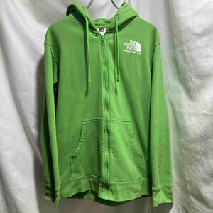 THE NORTH FACE Back LOGO Zip Up Hoodie Green Size:XL TB5Q バックロゴジップアップフーディ パーカー ザノースフェイス