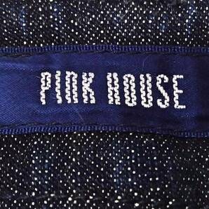 PINK HOUSE ピンクハウス 台形 ロングスカート 紺 デニム くま Lの画像5