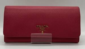 【ギャランティカード有】PRADA 1MH132 長財布 プラダ ピンク 財布 箱付 パスケース欠品