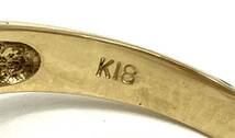 K18 750 カラーストーン リング 指輪 3.4g #12_画像6