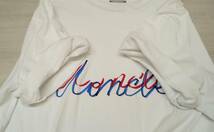 MONCLER/モンクレール/半袖Tシャツ/Logo Embroidered T-shirt/ホワイト系/Lサイズ_画像5