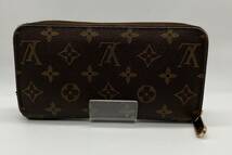 ジャンク LOUIS VUITTON ルイ ヴィトン モノグラム CA4187 ジッピーウォレット 長財布 ラウンドファスナー ★破れ有_画像3