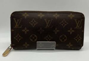 ジャンク LOUIS VUITTON ルイ ヴィトン モノグラム CA4187 ジッピーウォレット 長財布 ラウンドファスナー ★破れ有