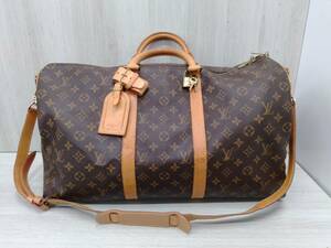 ルイヴィトン　LOUIS VUITTON／モノグラム ／キーポル・バンドリエール50 ボストンバッグ　パドロック・キー付　M41416