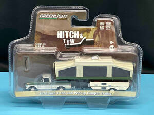 ミニカー GREENLIGHT グリーンライト 1/64 1970 Ford F-100 and Pop-Up Camper Trailer