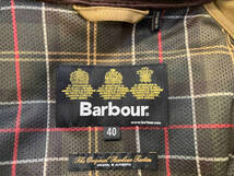 BARBOUR バブアー コート カーキNEW BURGHLEY PEACH 2001120 ポリエステル メンズ サイズ 40_画像5