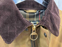 BARBOUR バブアー コート カーキNEW BURGHLEY PEACH 2001120 ポリエステル メンズ サイズ 40_画像2