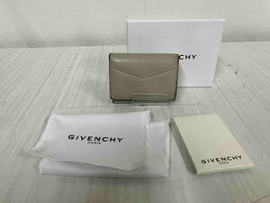 GIVENCHY ジバンシー 二つ折り財布 EDGE ゴートレザー コンパクトウォレット 三つ折り財布 BB6099B0CC ベージュ