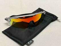 OAKLEY オークリー RADAR EV レーダーEV OO9275-02 スポーツサングラス セルフレーム 偏光レンズ シルバー×ブラック/オレンジ系_画像1