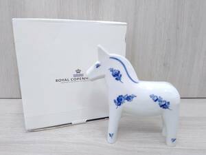 ロイヤルコペンハーゲン　ROYAL COPENHAGEN／フィギュリン 1個／ブルーフラワー ダーラナホース 箱あり