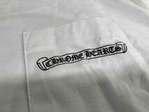 CHROME HEARTS DAGGER EYE CHART クロムハーツ 半袖Tシャツ ホワイト コットン ロゴ 408129111 アメリカ製 汗染み有り_画像3