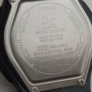 CASIO WAVE CEPTOR WVA-430J-1AJF 時計 カシオ ウェーブセプター デジアナ 黒文字盤 電波ソーラー メンズ 腕時計の画像7