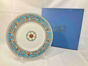 【黒壺刻印】WEDGEWOOD ウェッジウッド FLORENTINE TURQUOISE 直径27cm 大皿 ディナー皿