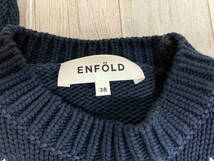 ENFOLD エンフォルド 19AW フラワー 長袖ニット 38サイズ_画像2