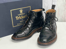 Tricker's/ショートブーツ/トリッカーズ/レースアップ/ブラック/レザーブーツ_画像1