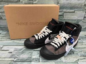 OFF-WHITE × NIKE/AA3832-001/BLAZER STUDIO MID/ナイキ/オフホワイト/ハイカットスニーカー/メンズ/26cm/ブラック