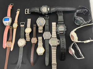 ジャンク ジャンク国産腕時計まとめ売り　まとめて15点　CASIO、CITIZEN、SEIKO