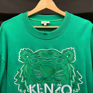 KENZO ケンゾー F955SW5574XE フロント タイガー スウェット サイズ：M グリーンの画像1