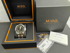 Mido Mid-Ocean Star M026629A Watch Automatic Winding Men's Black Orange Box