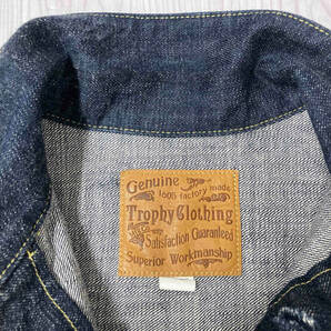 TROPHY CLOTHING トロフィー クロージング 1605 デニムジャケット サイズ36 インディゴの画像3