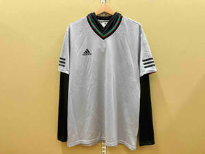 adidas Adidas with a hood . soccer wear training wear XO gray × black 