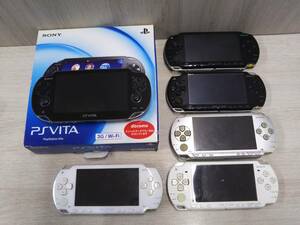 ジャンク SONY PSP-1000 3台 PSP-2000 2台 PS VITA PCH-1100 1台 合計6台セット まとめ売り