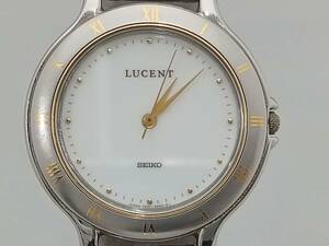 SEIKO LUCENT 7N01-6220 時計 セイコー ルーセント 白文字盤 クォーツ レディース 腕時計