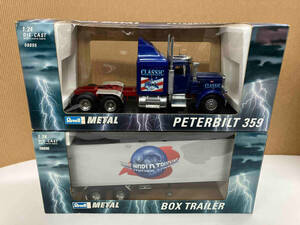  present condition goods Revell 1/24 METAL PETERBILT 359 BOXTRAILER Revell Peter Bill to box trailer 2 piece set 