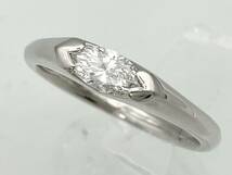 【グレーディングレポート付き】Pt999／＃10／ダイヤ0.30ct／4.2g リング 店舗受取可_画像1