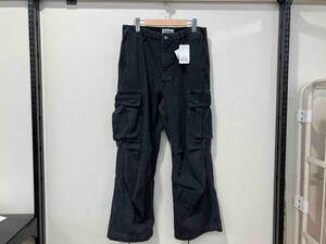 FOLL フォル 24SS 6p denim fatigue pants 6pデニムファティーグパンツ ジーンズ 3 ブラック 黒 コットン 綿 カーゴ 24-030-684-0001-1-0