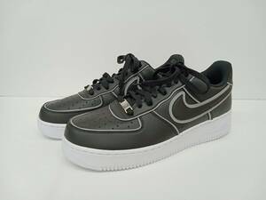 美品 NIKE ナイキ AIR FORCE 1 '07 LX Low Black Reflective DQ5020-010 エアフォース1 スニーカー 28.5 ブラック 通年