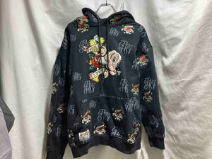 コラボ GALFY × ED HARDY 総柄プルオーバーパーカー スウェット 大型犬 XL 店舗受取可