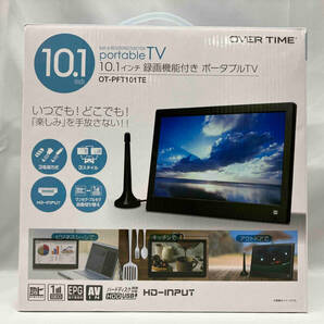 OVER TIME portable TV ポータブルテレビ OT-PFT101TE 10.1インチ 録画機能付きの画像1