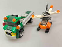 正規品LEGO 60119フェリー 31074ロケットラリーカー 31043ヘリコプター輸送車 乗り物3点まとめ売り シティ クリエイター 中古_画像9