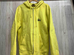 STUSSY ステューシー TOKYO ZIP UP HOODIE Z4000SZS20 イエロー ジップパーカー フーディー ジップアップ バックロゴプリント 裏起毛