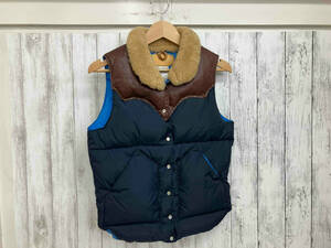 Rocky Mountain Featherbed CHRISTY VEST/レザー切替/450-462-12 ダウンベスト