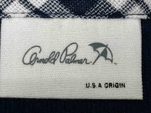 Arnold Palmer アーノルドパーマー ワンポイント刺繍 半袖シャツ メンズ L ネイビー_画像3
