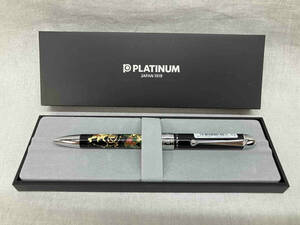 ［未使用 箱付］PLATINUM プラチナム 風神雷神 ボールペン３機能 ボールペン 黒 赤 シャープペン 文房具 筆記用具 ビジネス 日本製