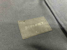 SOPHNET. ソフネット NO COLLAR JACKET ノーカラージャケット soph-220035 テーラードジャケット ネイビー ポリエステル ウール 日本製_画像3