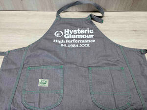 HYSTERIC GLAMOUR/ヒステリックグラマー　HYSTERIC SIGN DENIM エプロン 02221QG02 ワークエプロン　11ozデニム　ワンウォッシュ　日本製