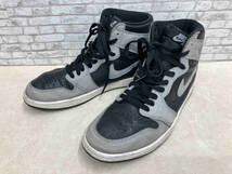 NIKEナイキ AIR JORDAN 1 RETRO HIGH OG ナイキ エア ジョーダン 1 レトロ ハイ OG 555088-035 サイズ28.5cm スモークグレー×ブラック_画像1