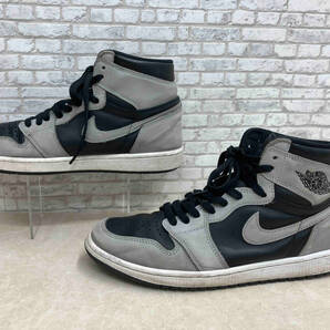 NIKEナイキ AIR JORDAN 1 RETRO HIGH OG ナイキ エア ジョーダン 1 レトロ ハイ OG 555088-035 サイズ28.5cm スモークグレー×ブラックの画像2